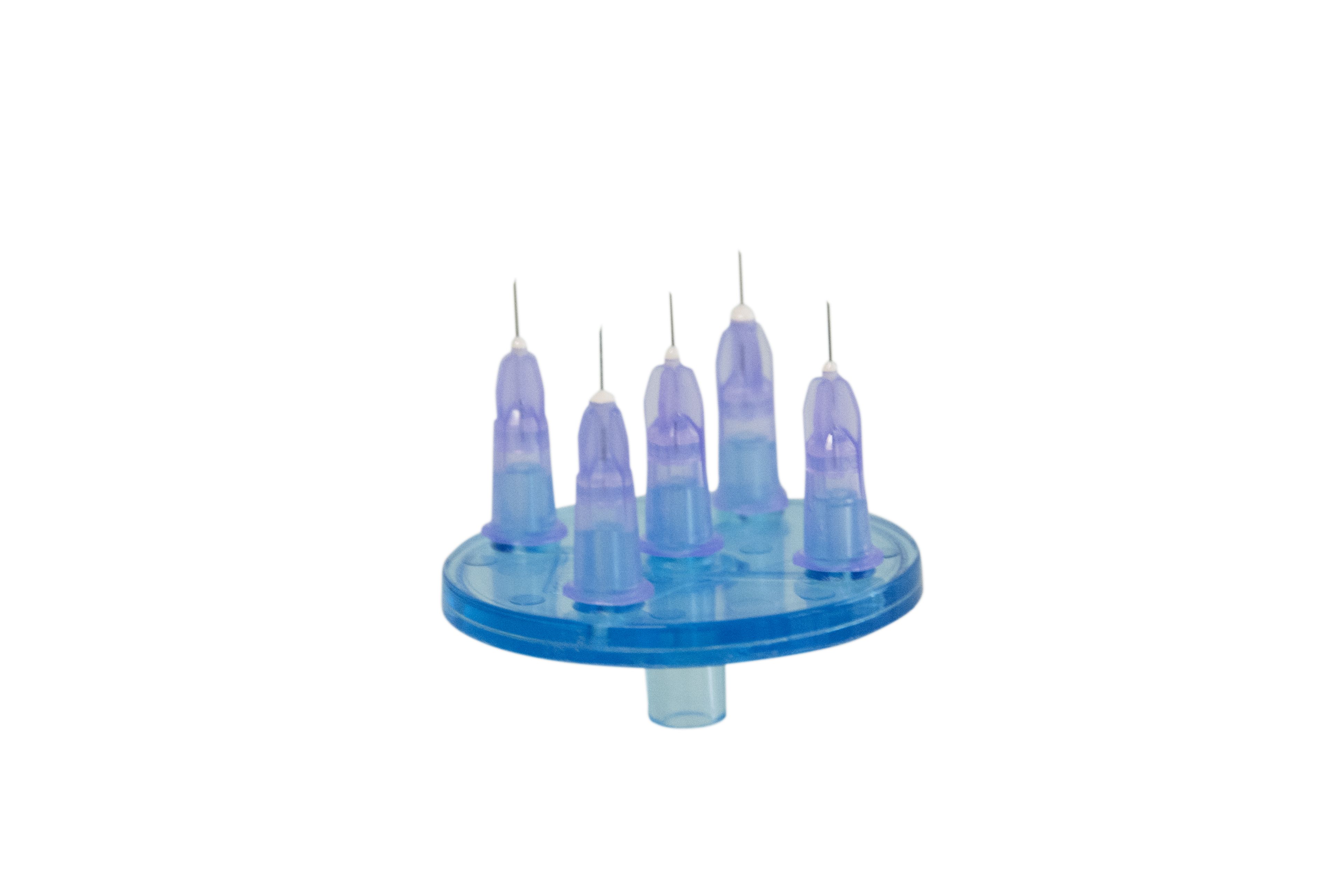 Multi-Injektor Adapter rund mit 5 x 30G 4mm Mesonadeln