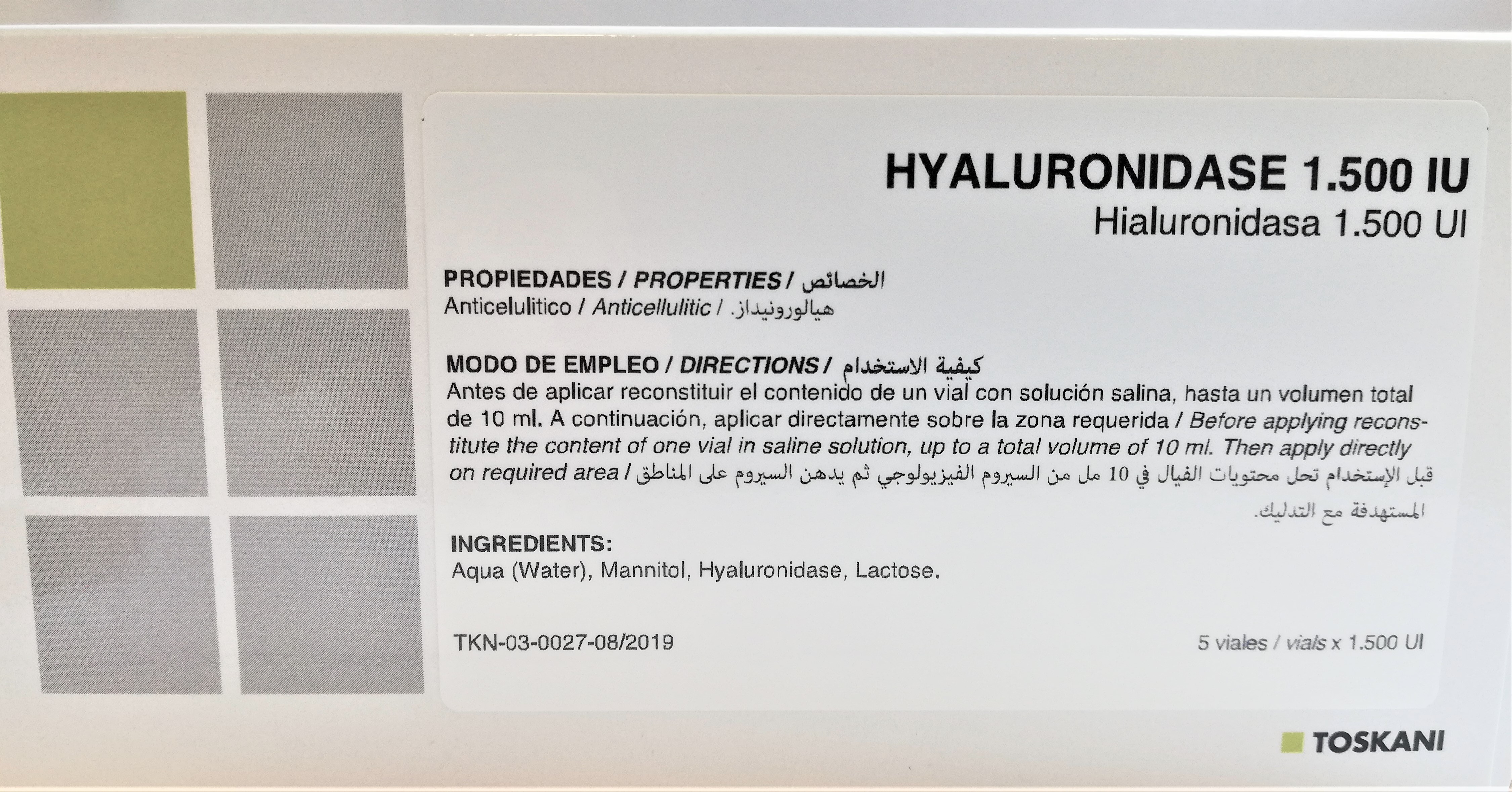 Hyaluronidase 1.500 IU (Trockenextrakt)
